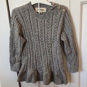 Astr Kids Gray Knit Sweater